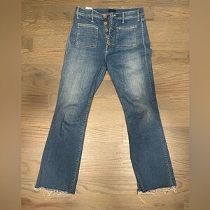 Mother Patch Pocket Hustler Ankle jean